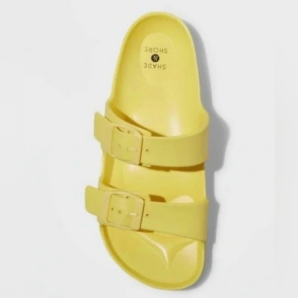 Women's Neida Eva Two Band Slide Sandals - Shade & Shore Yellow - Picture 2 of 4